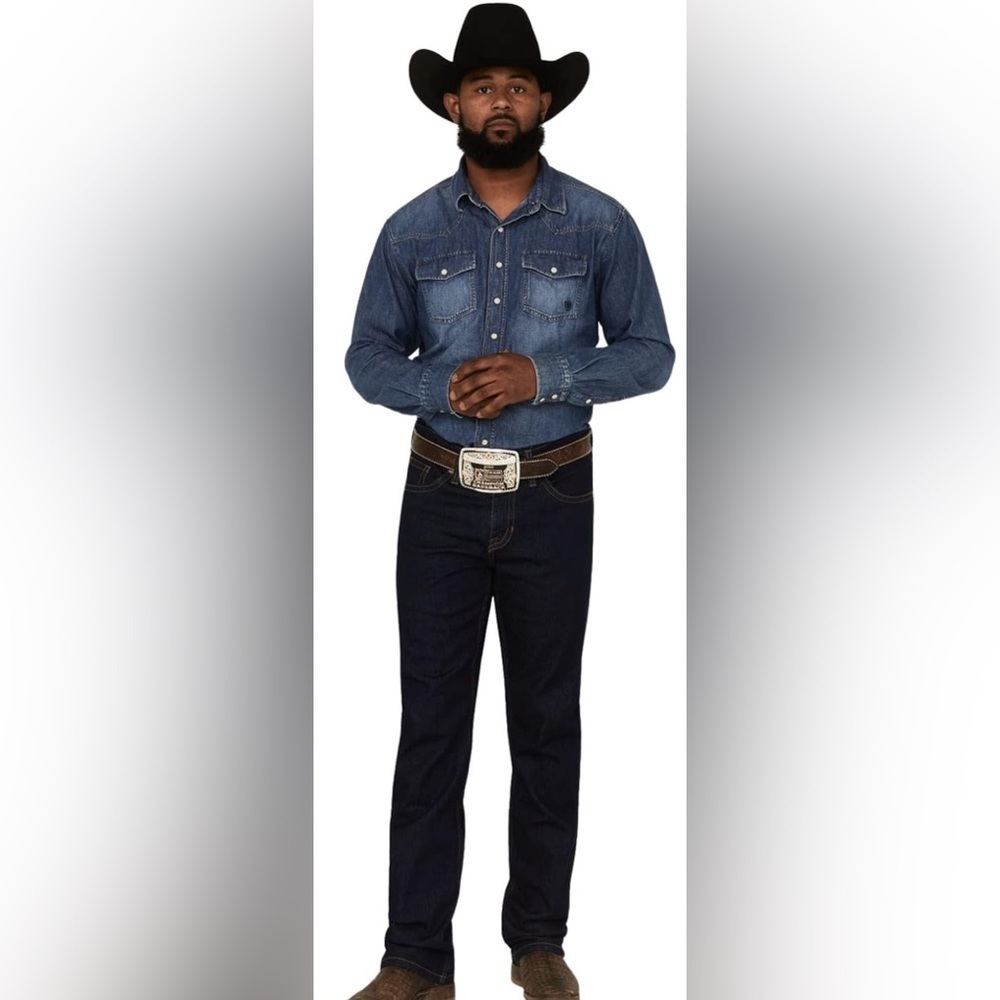 Cody James Annex Wash Jackson Slim Straight Stretch Jeans Mens 34x34 Dark Wash